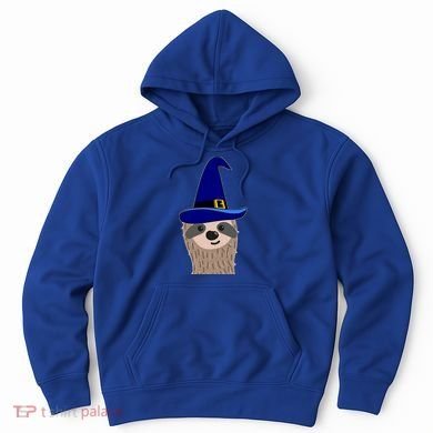 Scary Halloween Wizard Hat Sloth Gift Hoodie