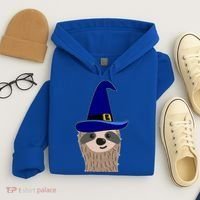 Scary Halloween Wizard Hat Sloth Gift Hoodie thumb 4