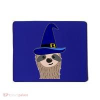 Scary Halloween Wizard Hat Sloth Gift Mousepad thumb 0