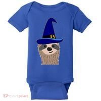 Scary Halloween Wizard Hat Sloth Gift Baby Bodysuit thumb 0