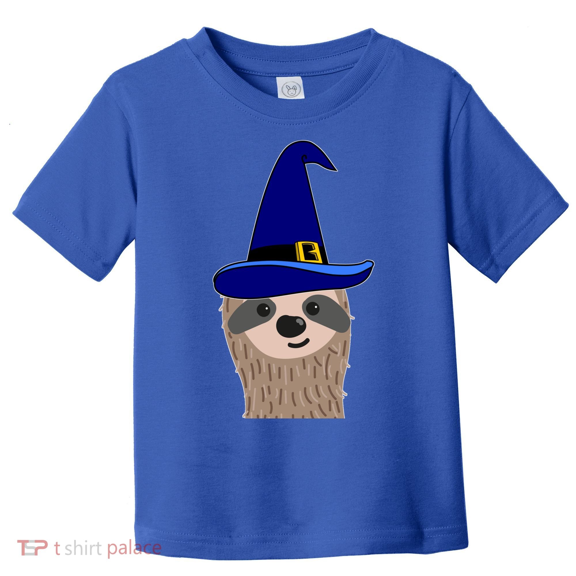 Scary Halloween Wizard Hat Sloth Gift Toddler T-Shirt