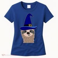 Scary Halloween Wizard Hat Sloth Gift Women's T-Shirt thumb 0