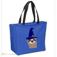 Scary Halloween Wizard Hat Sloth Gift Tote Bag thumb 2