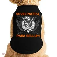 Si Vis Pacem Para Bellum Peace War Doggie Tank thumb 0