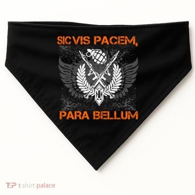 Si Vis Pacem Para Bellum Peace War USA-Made Doggie Bandana