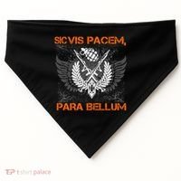 Si Vis Pacem Para Bellum Peace War USA-Made Doggie Bandana thumb 0