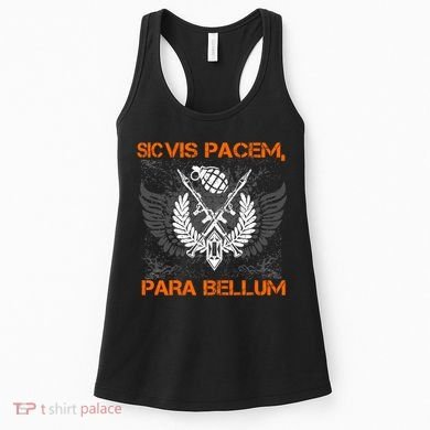 Si Vis Pacem Para Bellum Peace War Women's Tank Top