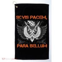 Si Vis Pacem Para Bellum Peace War Golf Towel thumb 0