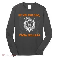 Si Vis Pacem Para Bellum Peace War Long Sleeve Shirt thumb 0
