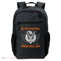 Si Vis Pacem Para Bellum Peace War Backpack thumb 0