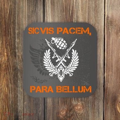 Si Vis Pacem Para Bellum Peace War Coaster