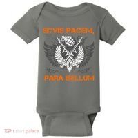 Si Vis Pacem Para Bellum Peace War Baby Bodysuit thumb 0