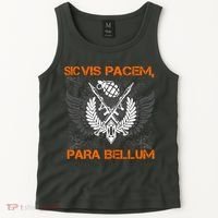 Si Vis Pacem Para Bellum Peace War Tank Top thumb 2