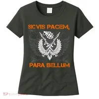 Si Vis Pacem Para Bellum Peace War Women's T-Shirt thumb 0