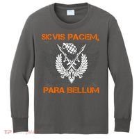 Si Vis Pacem Para Bellum Peace War Kids Long Sleeve Shirt thumb 0