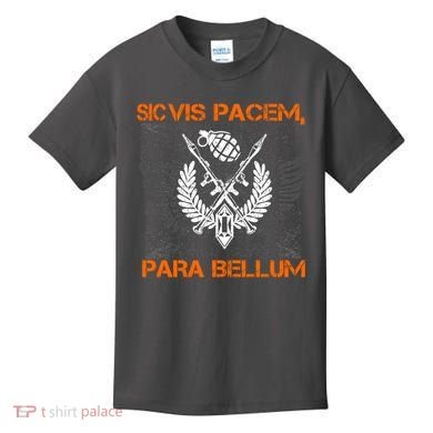 Si Vis Pacem Para Bellum Peace War Kids T-Shirt