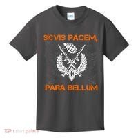 Si Vis Pacem Para Bellum Peace War Kids T-Shirt thumb 0