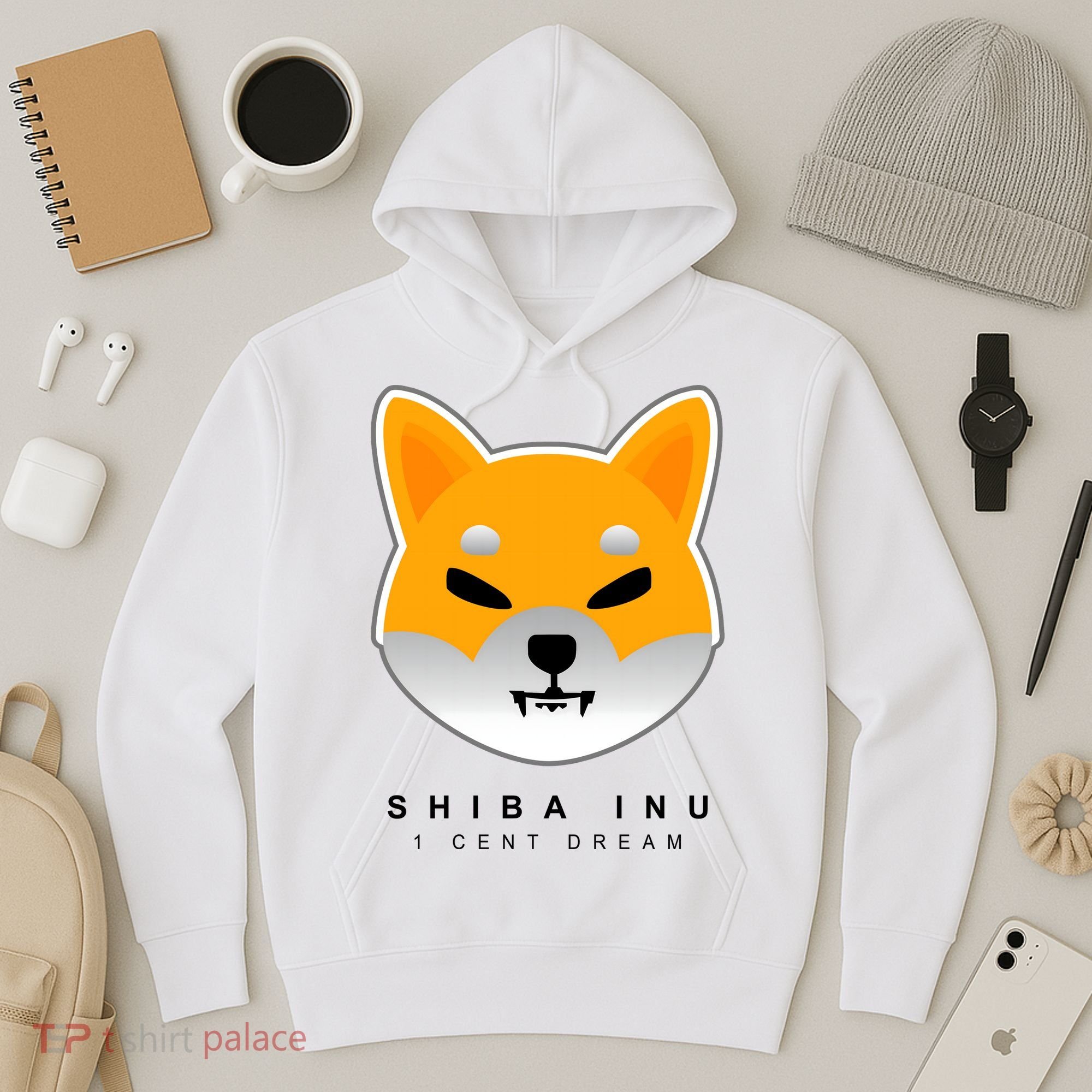 Shiba Inu 1 Cent Dream Crypto Trading Hoodie