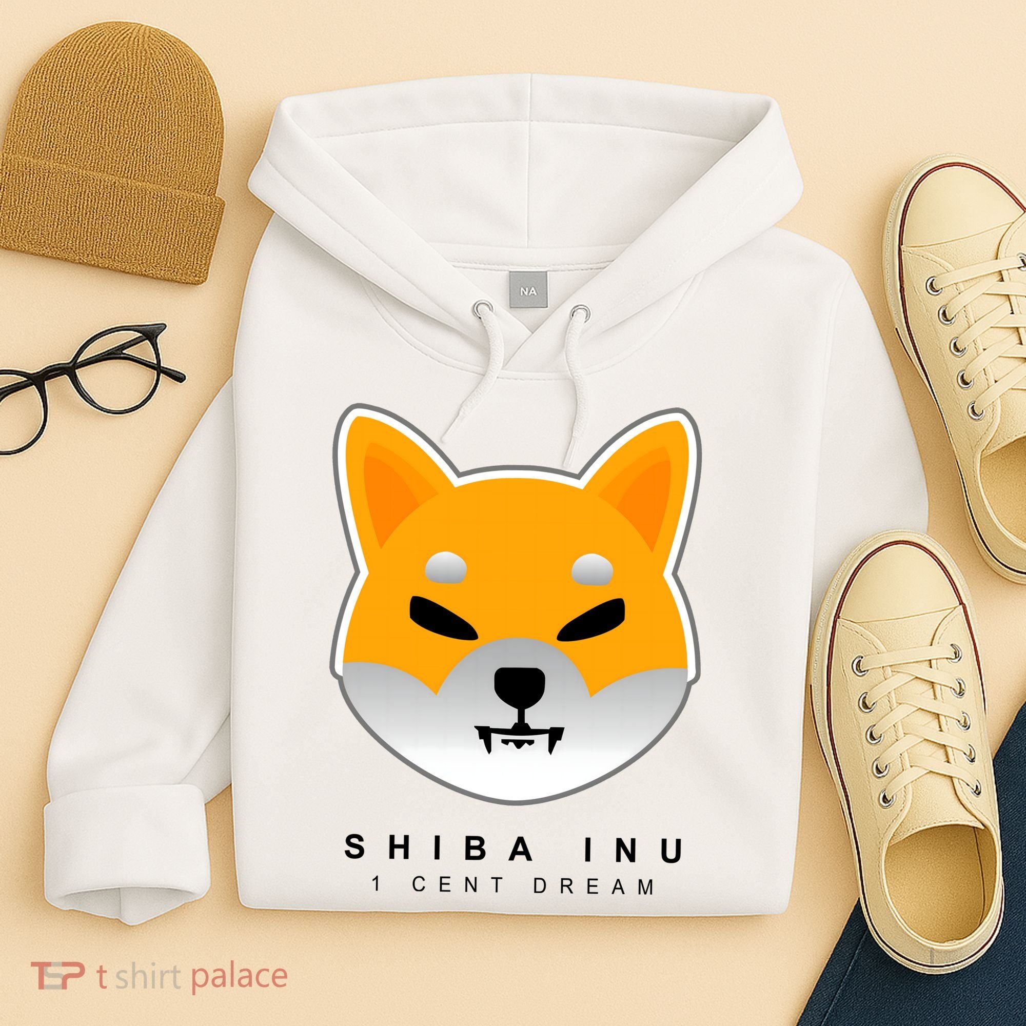 Shiba Inu 1 Cent Dream Crypto Trading Hoodie