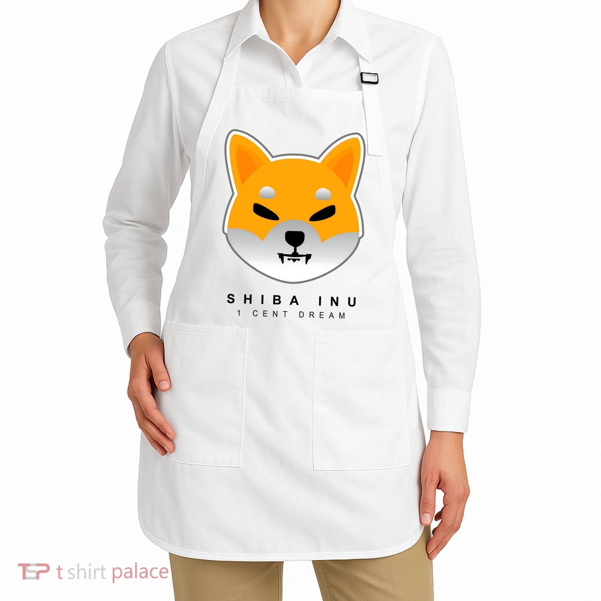 Shiba Inu 1 Cent Dream Crypto Trading Apron