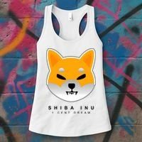 Shiba Inu 1 Cent Dream Crypto Trading Women's Tank Top thumb 3