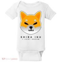 Shiba Inu 1 Cent Dream Crypto Trading Baby Bodysuit thumb 0