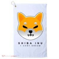 Shiba Inu 1 Cent Dream Crypto Trading Golf Towel thumb 0