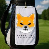 Shiba Inu 1 Cent Dream Crypto Trading Golf Towel thumb 2
