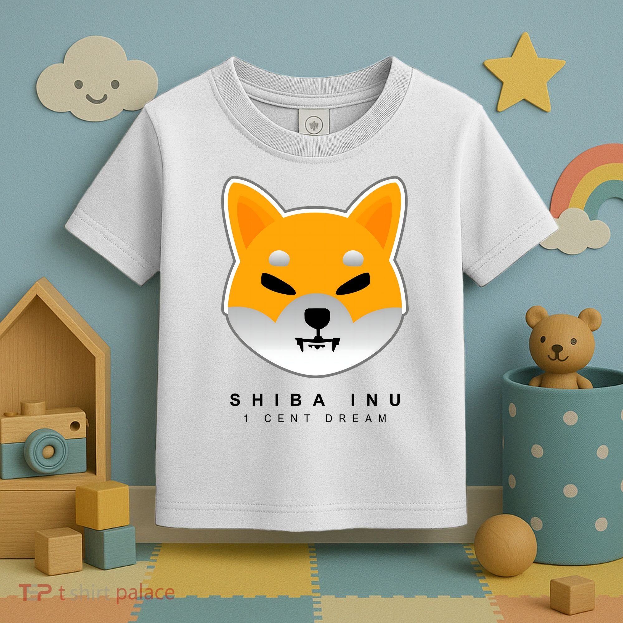Shiba Inu 1 Cent Dream Crypto Trading Toddler T-Shirt