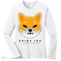 Shiba Inu 1 Cent Dream Crypto Trading Women's Long Sleeve Shirt thumb 0