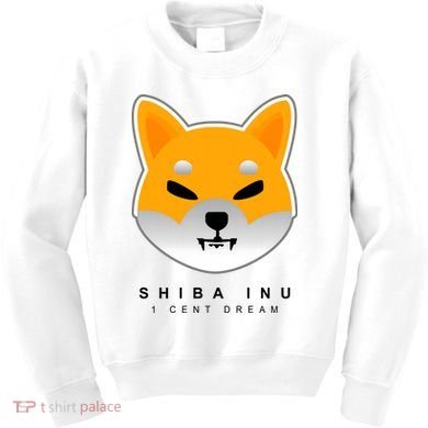Shiba Inu 1 Cent Dream Crypto Trading Kids Sweatshirt