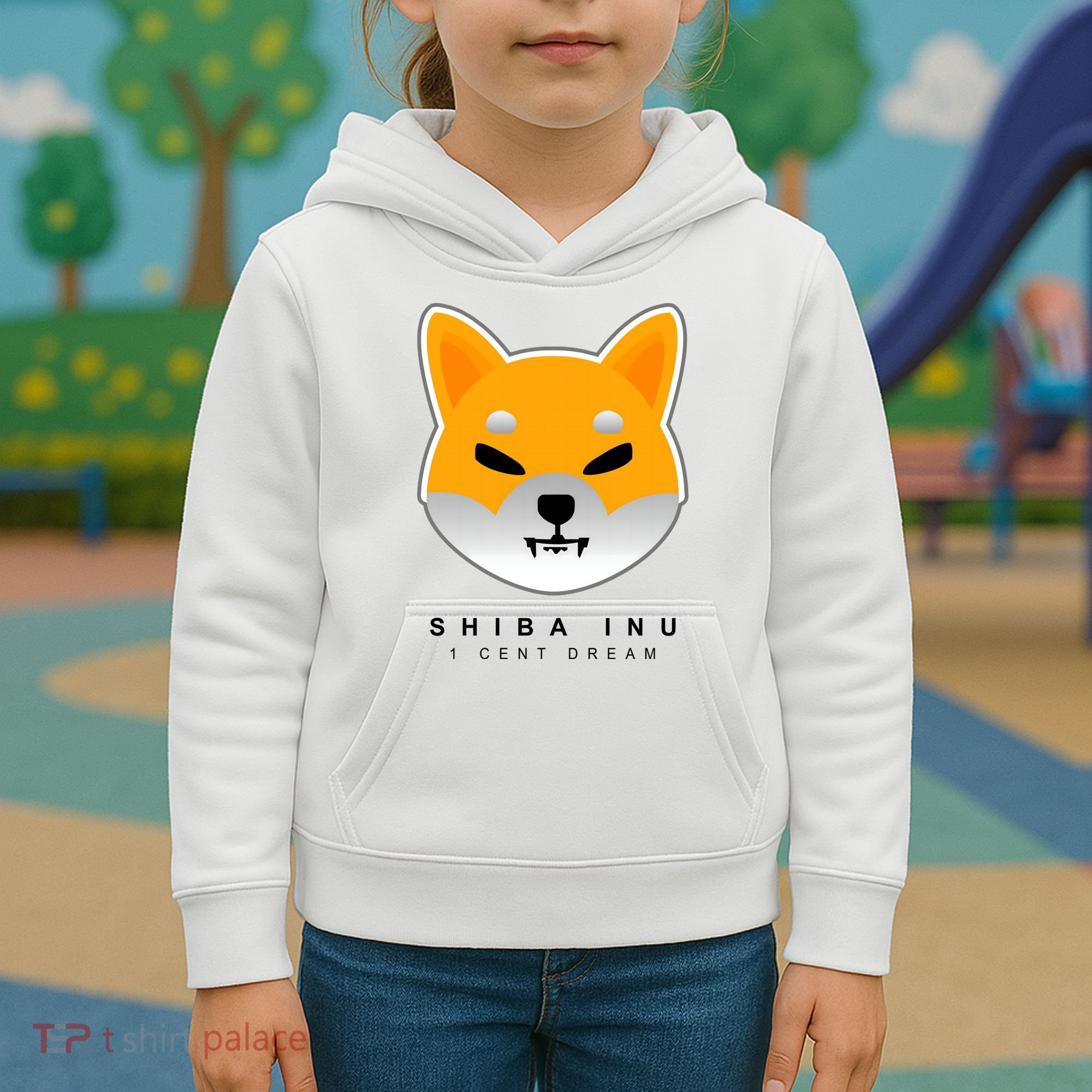 Shiba Inu 1 Cent Dream Crypto Trading Kids Hoodie