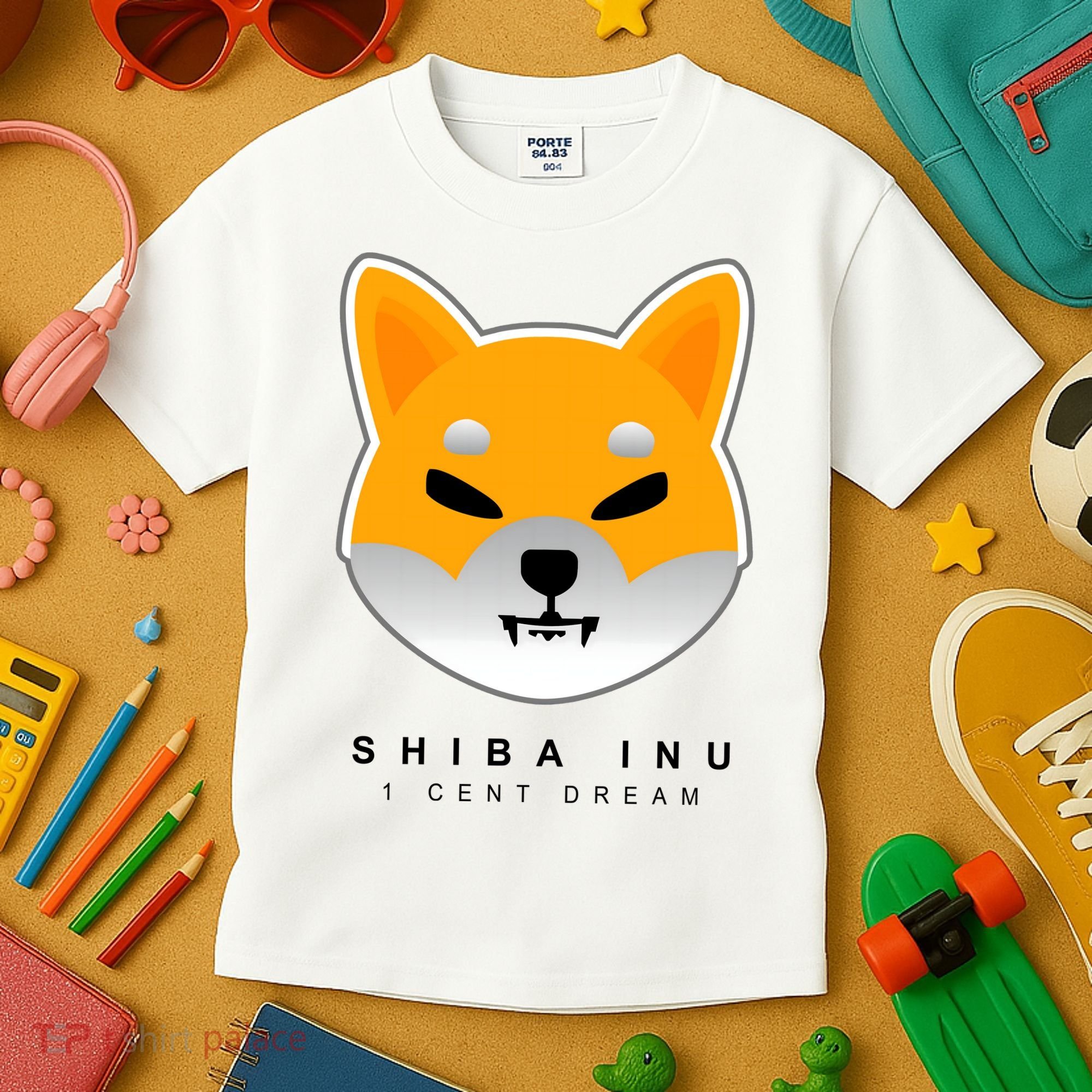 Shiba Inu 1 Cent Dream Crypto Trading Kids T-Shirt