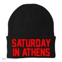 Saturday In Athens Football Cool Gift Beanie thumb 0