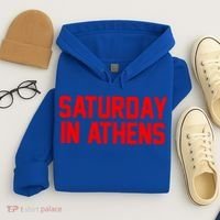 Saturday In Athens Football Cool Gift Hoodie thumb 4
