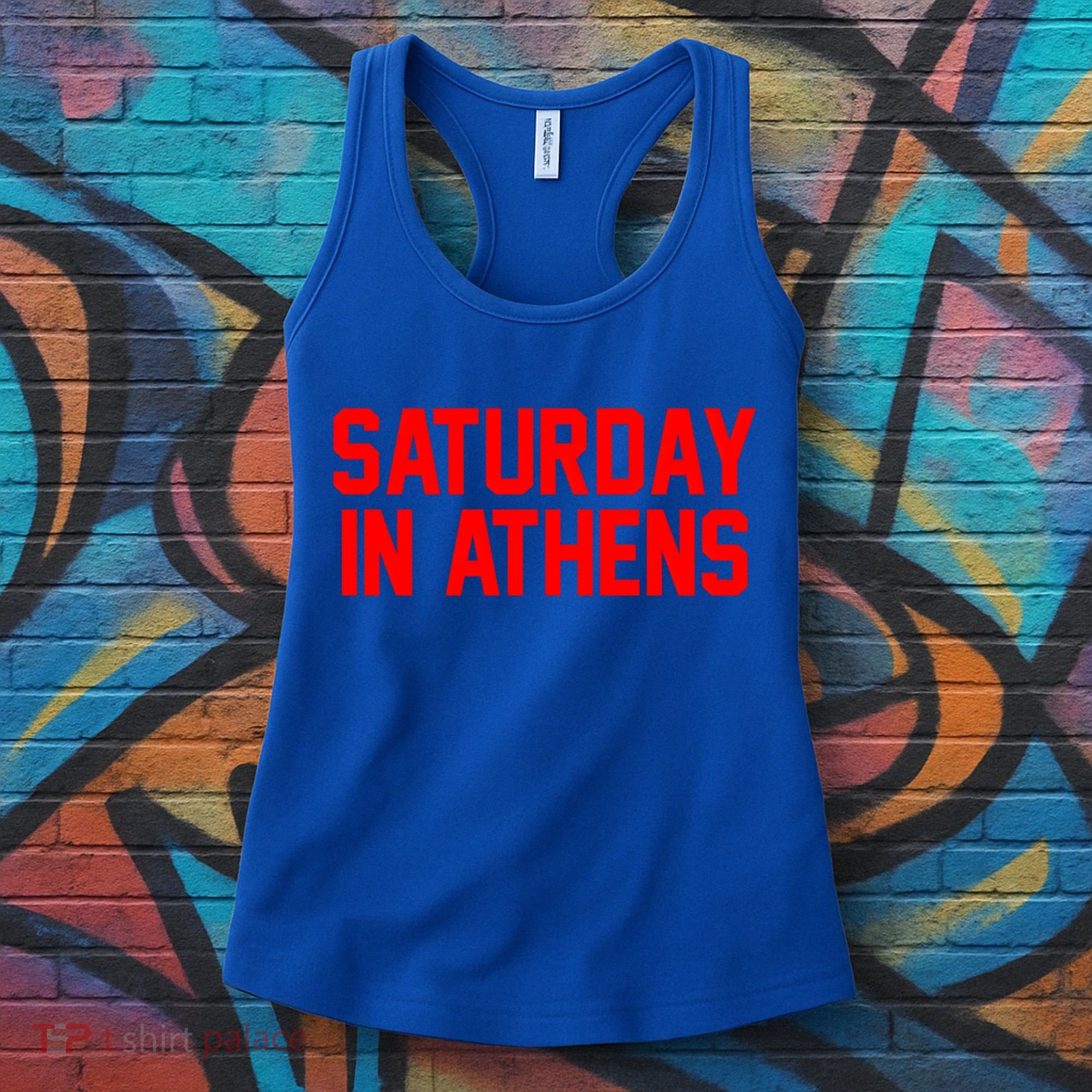 Saturday In Athens Football Cool Gift Women's Tank Top