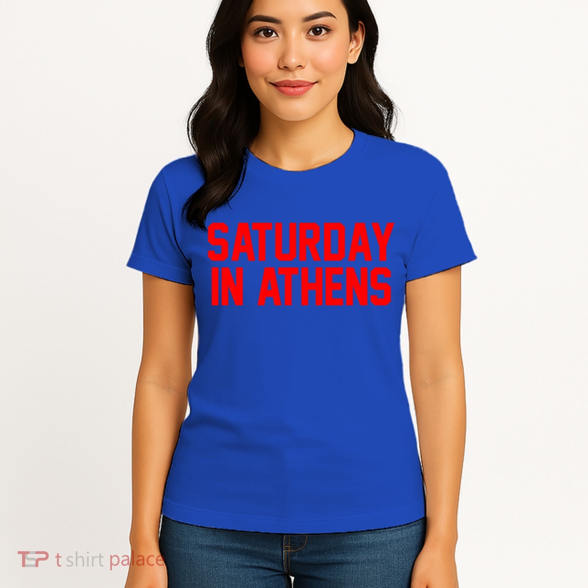 Saturday In Athens Football Cool Gift Women's T-Shirt