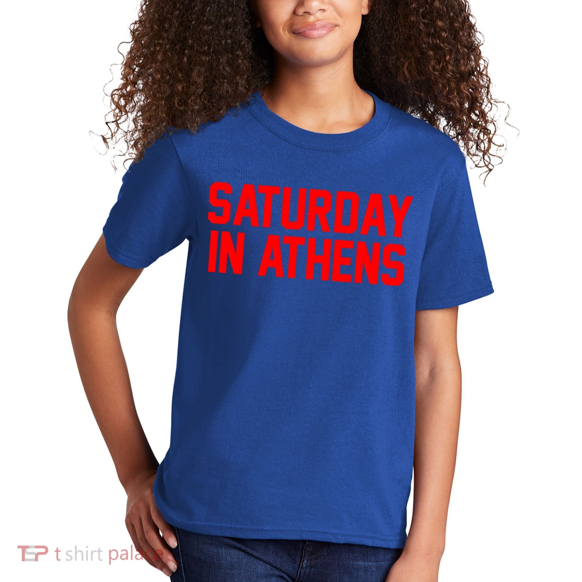Saturday In Athens Football Cool Gift Kids T-Shirt