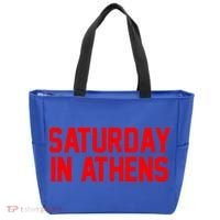 Saturday In Athens Football Cool Gift Tote Bag thumb 0