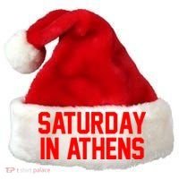 Saturday In Athens Football Cool Gift Santa Hat thumb 0