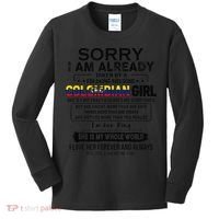 Sorry IM Already Taken By A Freaking Awesome Colombian Kids Long Sleeve Shirt thumb 0