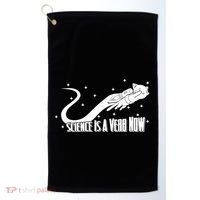 Science Is A Verb Now Golf Towel thumb 0