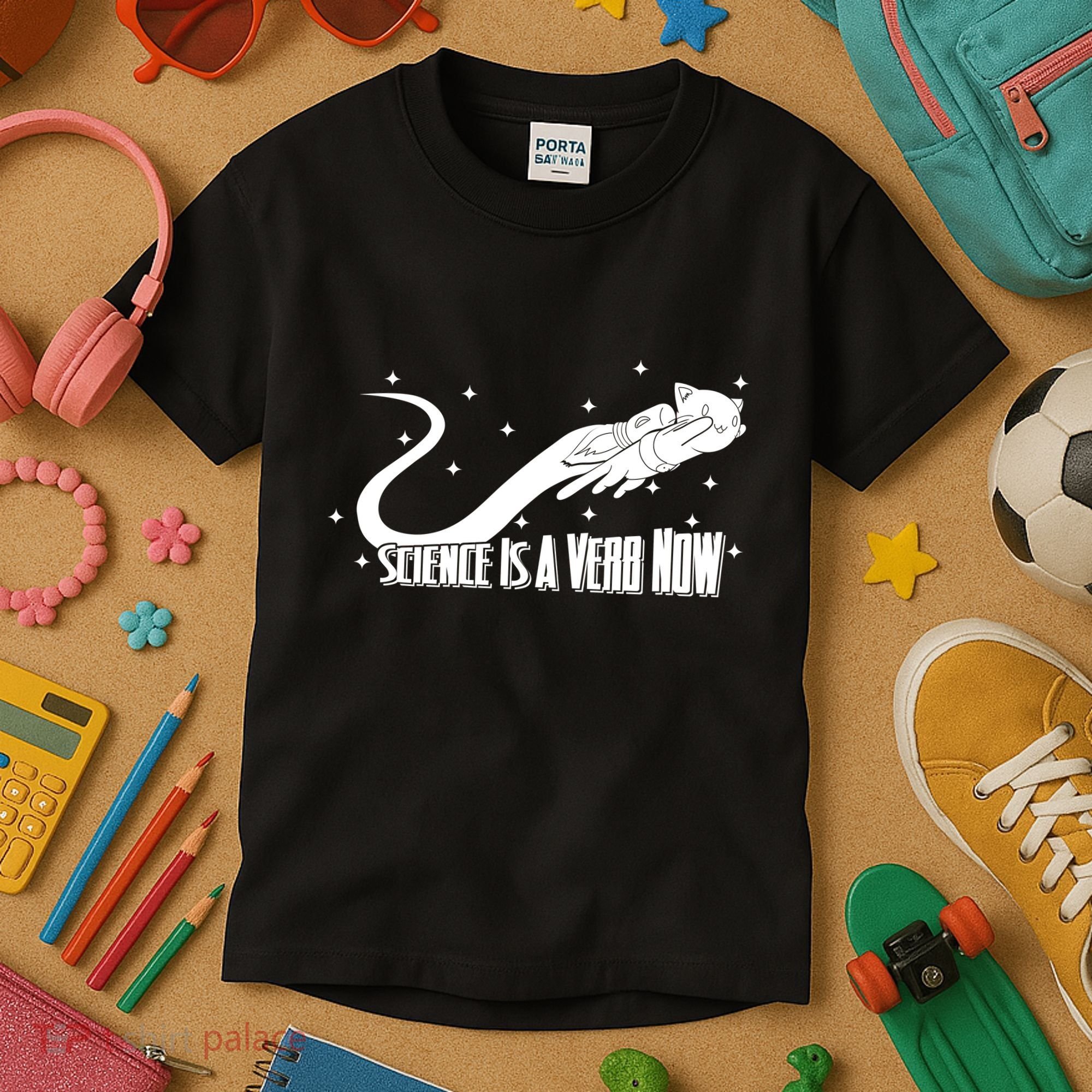 Science Is A Verb Now Kids T-Shirt