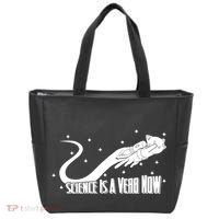 Science Is A Verb Now Tote Bag thumb 0