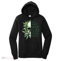 Skull I’M A Simple Man I Like Doobies And Boobies Women's Hoodie thumb 0