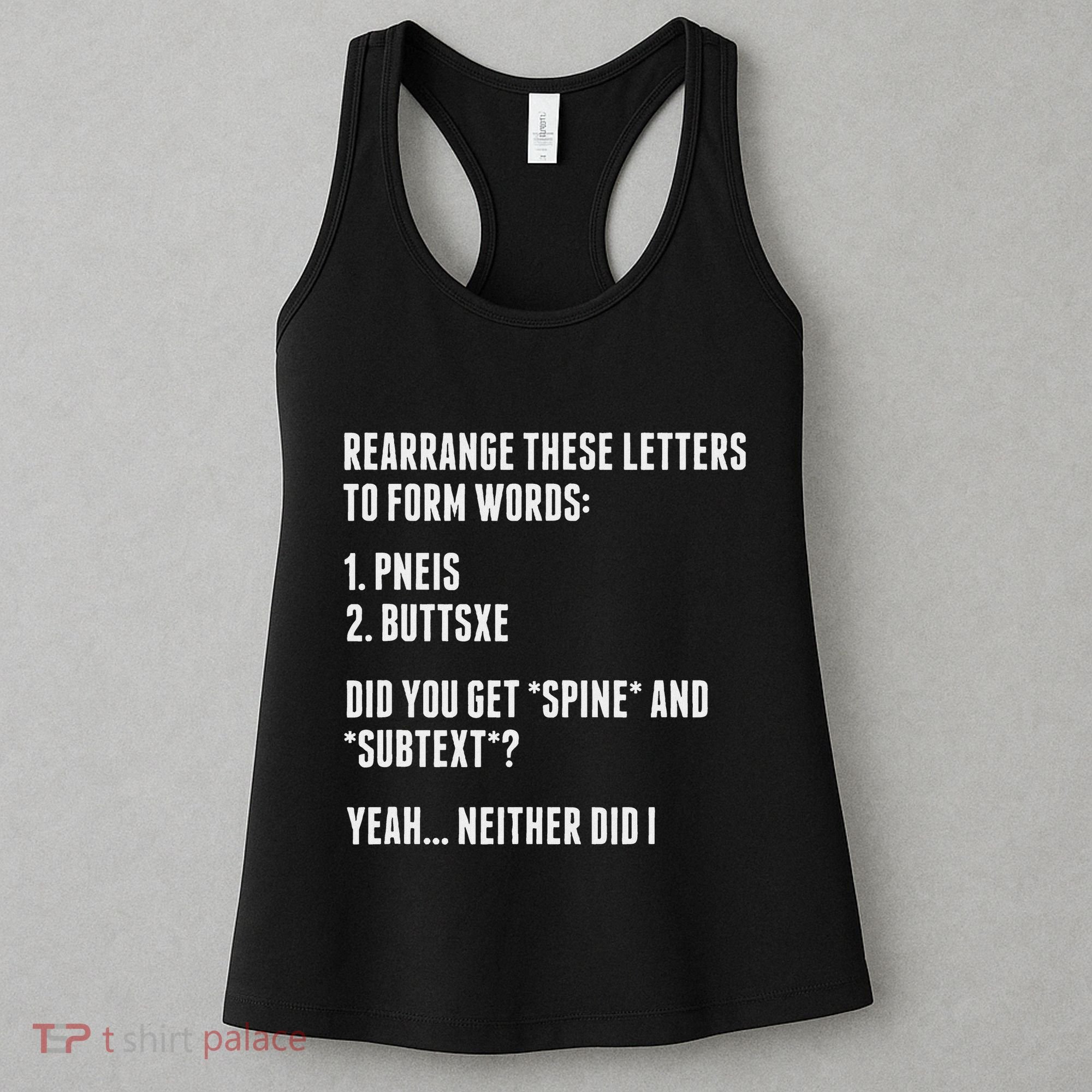 Sexual Innuendo Adult Humor Offensive Dirty Pun Gag Gift Women's Tank Top