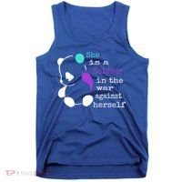 She Is A Soldier Semicolon Gift Suicide Prevention Awareness Gift Tank Top thumb 0
