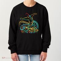 Sufism Islamic Arabic Calligraphy Art Sufi Whirling Women's Sweatshirt thumb 0