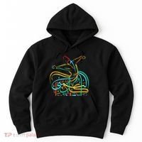 Sufism Islamic Arabic Calligraphy Art Sufi Whirling Hoodie thumb 0