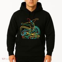 Sufism Islamic Arabic Calligraphy Art Sufi Whirling Hoodie thumb 2